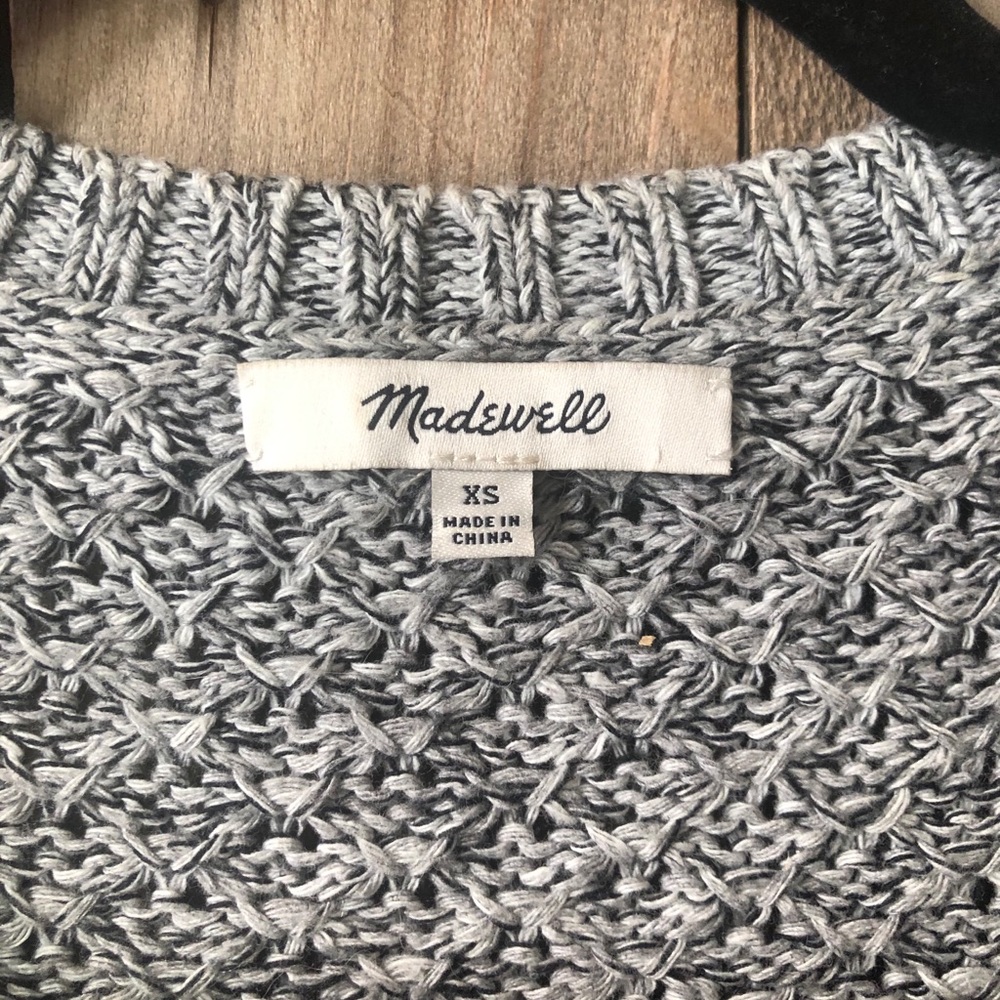 Grey Knit Madewell Sweater size XS - Picture 3 of 5